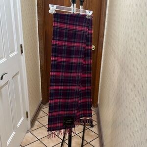 Coach Pink and Purple Wool/Cashmere Blend Scarf NWOT
